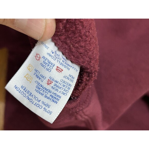 Jerzees Super Sweats Red CLS Sweatshirt  Men's Size L  Vintage - Picture 9 of 9